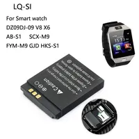 LQS1 3.7V 380mAh Smart Watch Battery DZ09 Batteries For DJ-09 V8 X6 AB-S1 SCX-M9 FYM-M9 GJD HKS-S1 LQ-S1 bateria