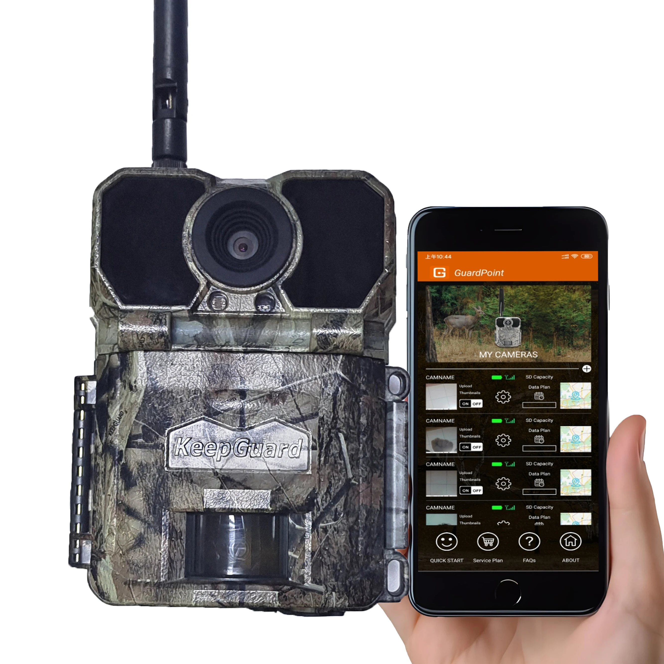 

4G FHD 2K Thermal Camera Hunting IR Night Vision hunting cameras IP66 Waterproof Outdoor Wildlife Trail Camera