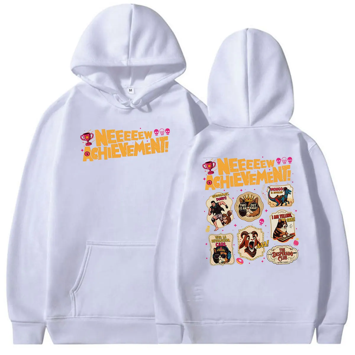 Game New Achievement Dungeon Crawler Carl Hoodie Men Women Vintage Long Sleeve Fashion Sweatshirt Casual Fleece Oversized Hooded