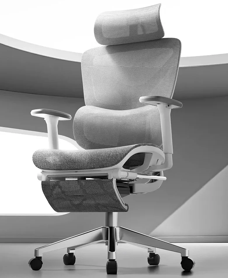 Black And White E2 Ergonomic  Office Chair E-sports Chair Boss  Comfortable Sedentary Engineering  Computer Chair