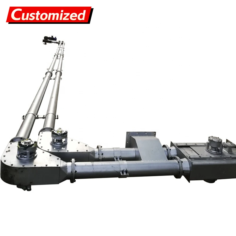 Customized Stainless Steel Tube Chain Conveyors Are Suitable For Grain, Fertilizer, And Feed Transportation In Space-Saving