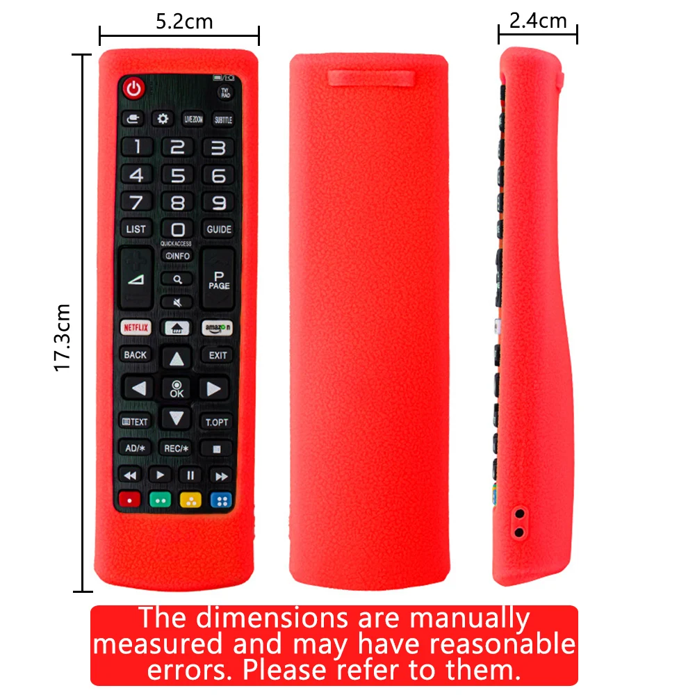 Silicone Case Protective Cover Fit for LG AKB75375604 AKB75095308 AKB73715601 AKB Series Smart TV Remote Control Cover