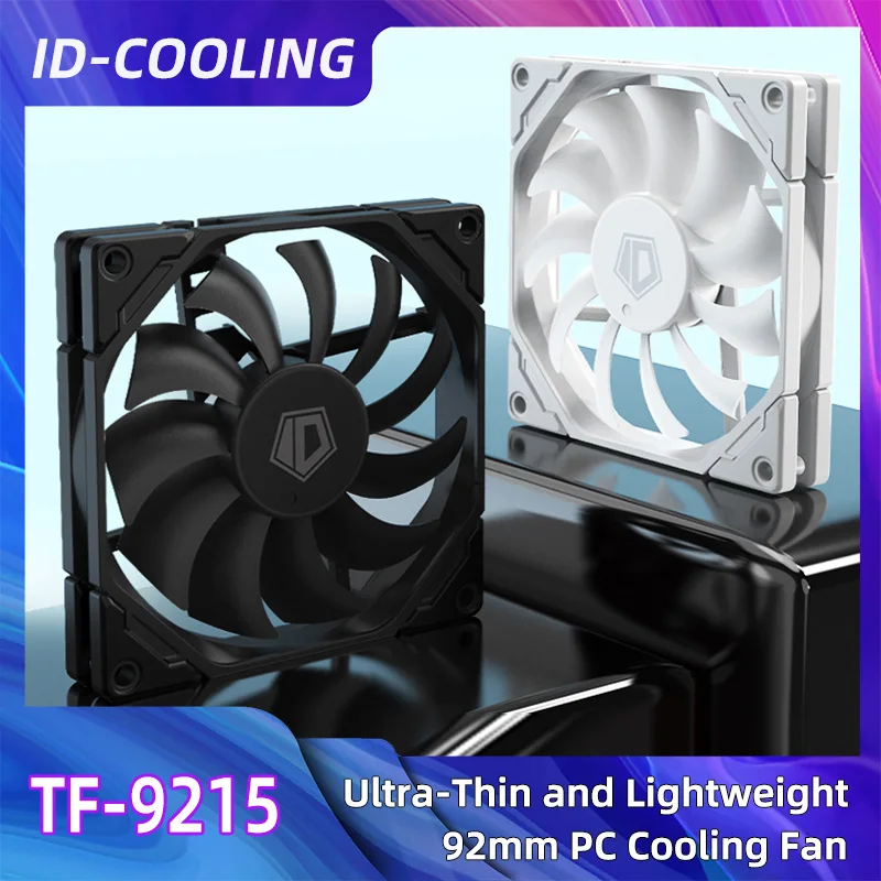 ID-COOLING TF-9215 PC Case Fan 4PIN PWM 9CM Fan 800-2000RPM Hydraulic Bearing Computer Cooling Silent Fan