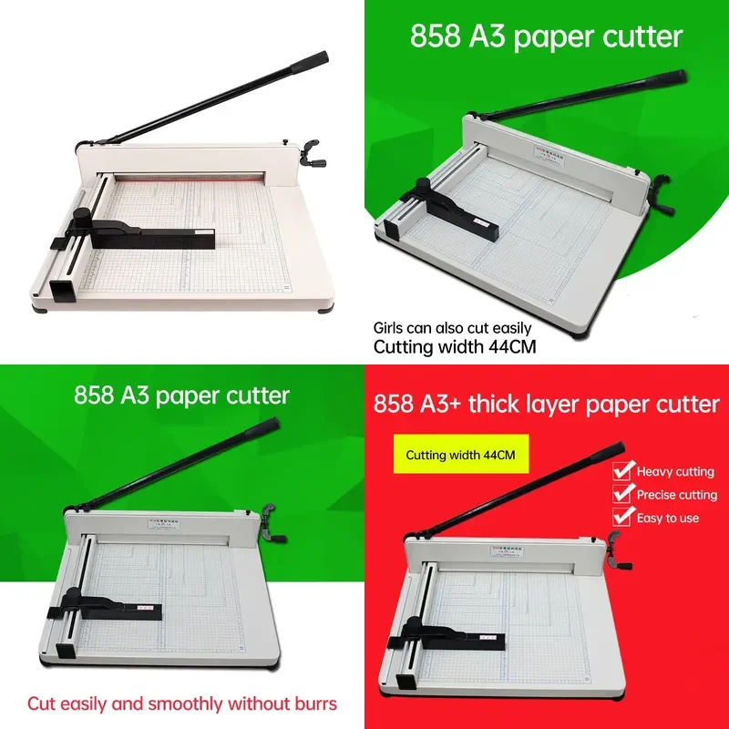 Strong and Durable A3 Paper Cutter with Thick Layer Manual Power Efficient Cutting Performance