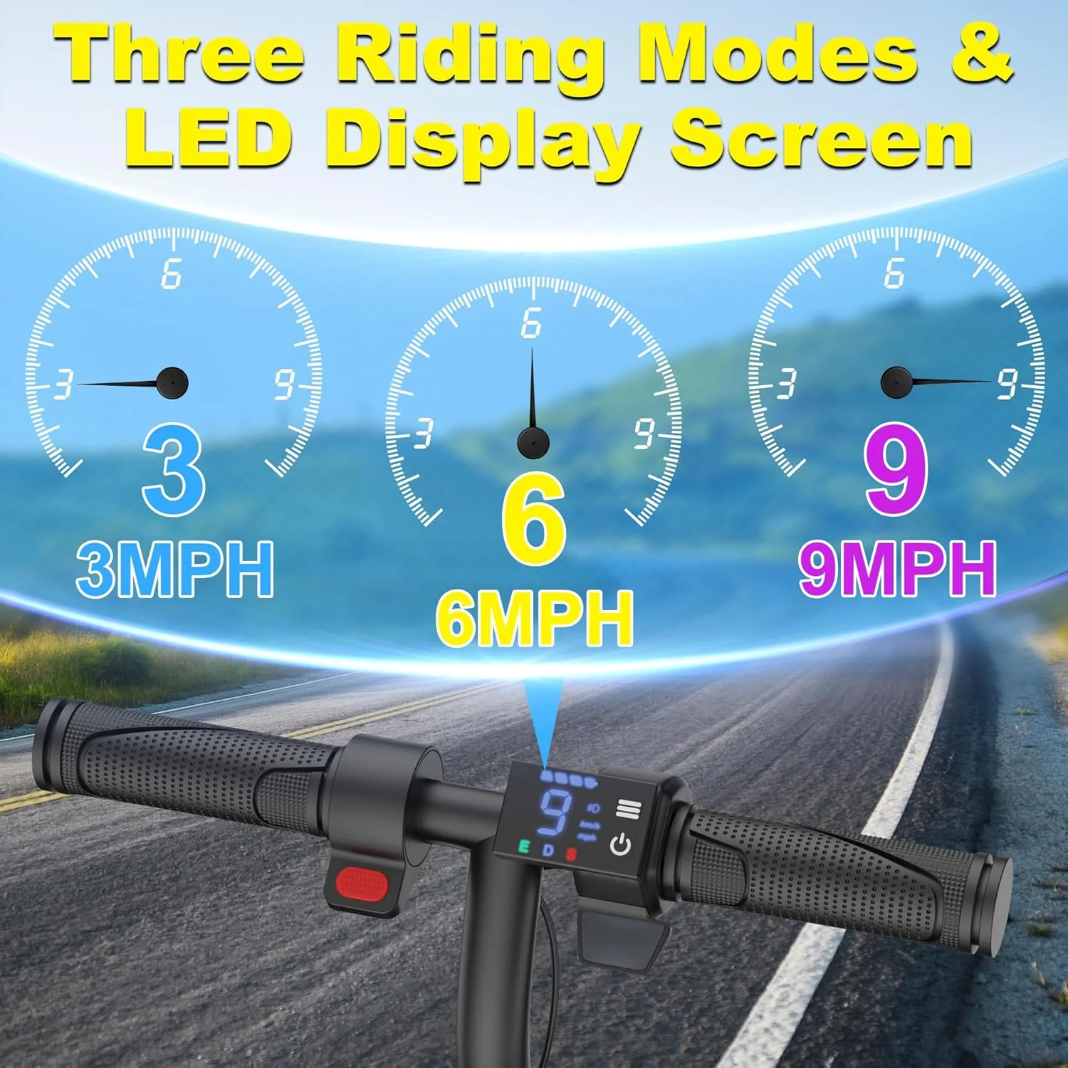 Electric Scooter for Kids, 250W Motor, Max Speed 9 MPH, 6.5