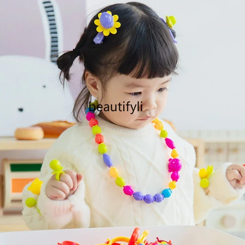 Giocattoli per bambini fatti a mano fai da te materiale braccialetto braccialetto confezione regalo ragazza allenamento concentrazione
