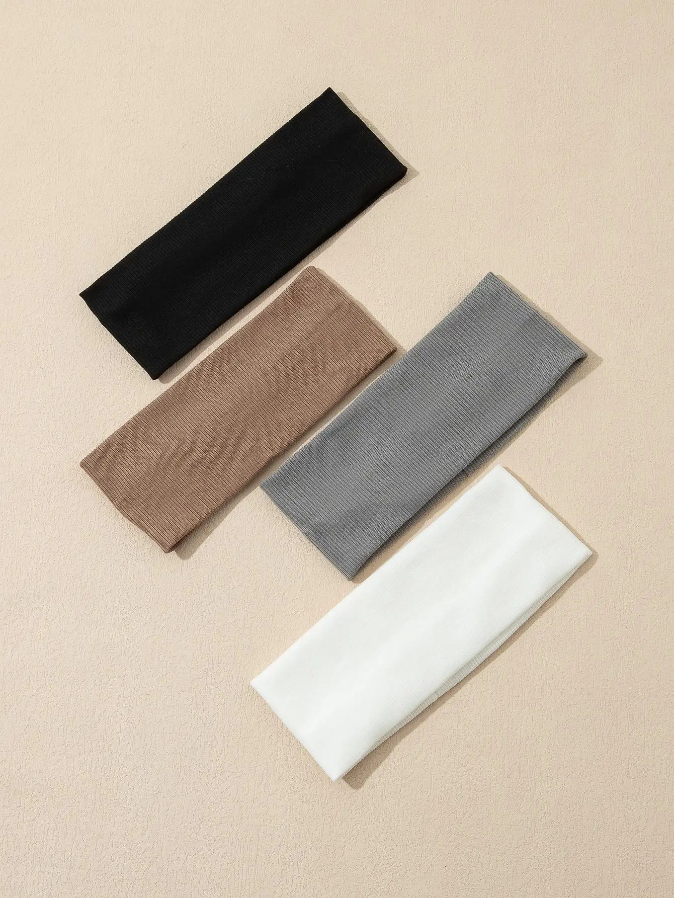 4pcs/set Versatile, casual, fashionable, high elasticity headband, yoga, sports, sweat absorbing headband