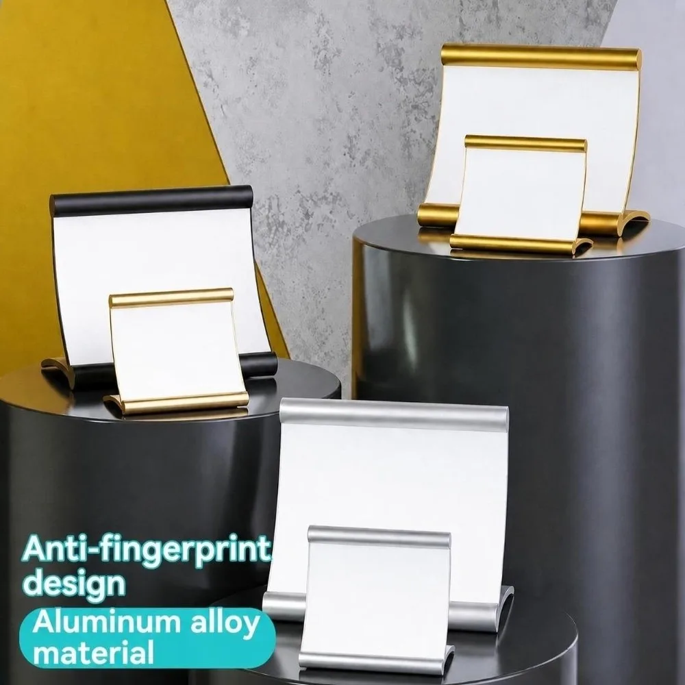 Durable Aluminum Alloy Table Sign Holder Pull-out Desktop Price Tag Stand Label Display Stand Retail Shop