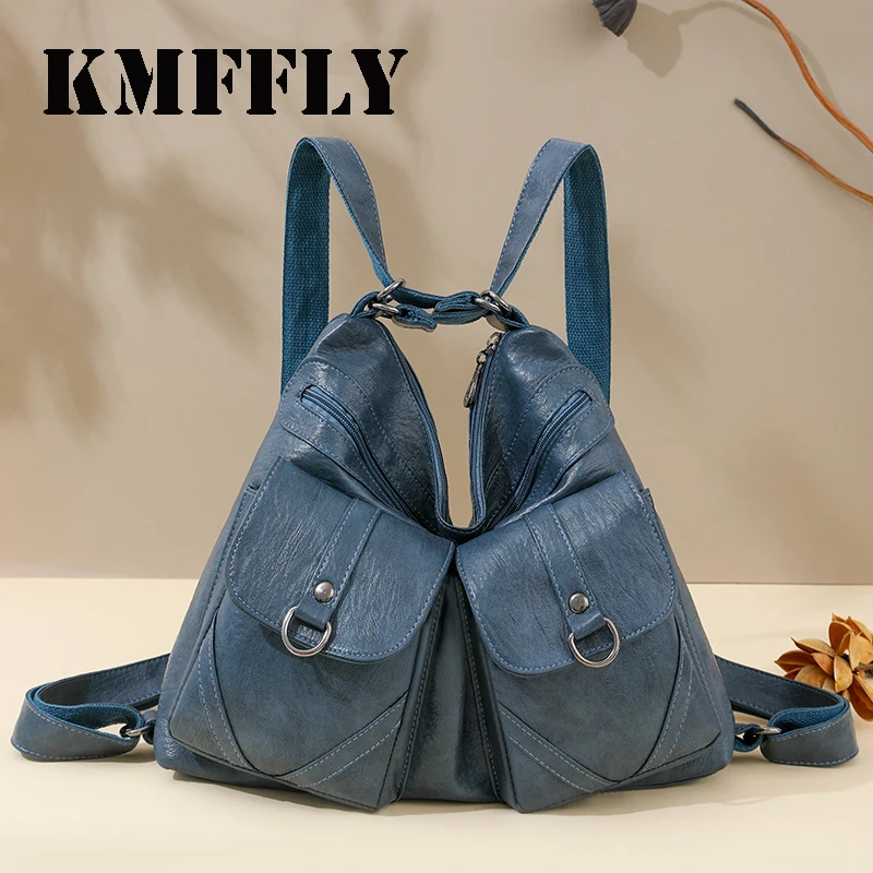 

Designer Backpacks Women Leather Backpacks Female School Bag for Teenager Girls Travel Back Bag Retro Bagpack Sac A Dos Purses