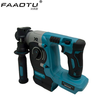 FAAOTU 18V Cordless Brushless Rotary Hammer Drill 3-Mode Electric Hammer for Concrete Metal Wood with LED Light Power Tool
