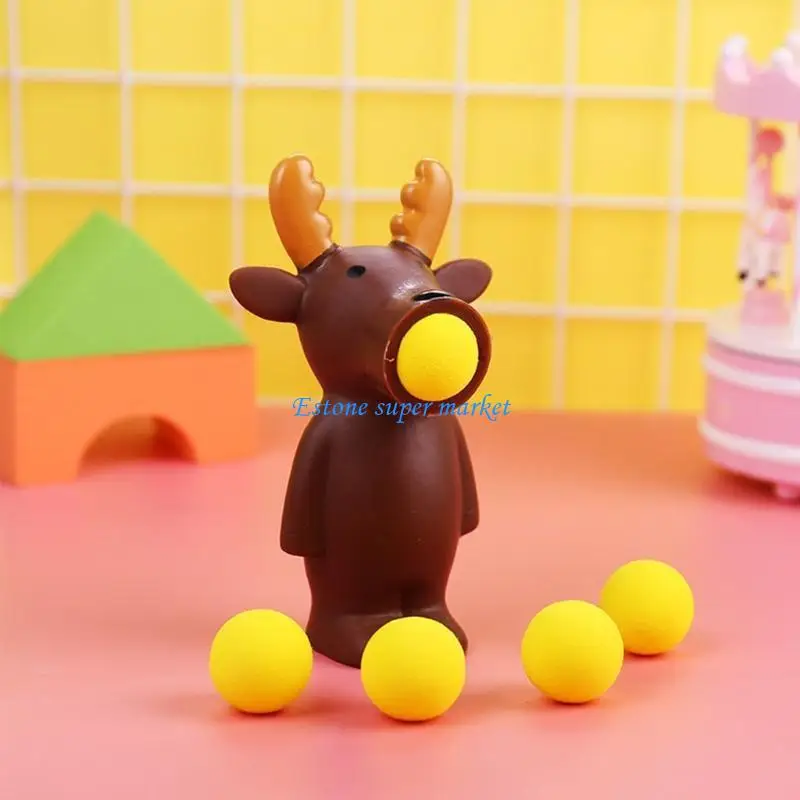 090B Fun Office Stress Reliever Toy with 4pieces Foam Balls Spit Balls Balls Toy Realistic Toy Popper Toy