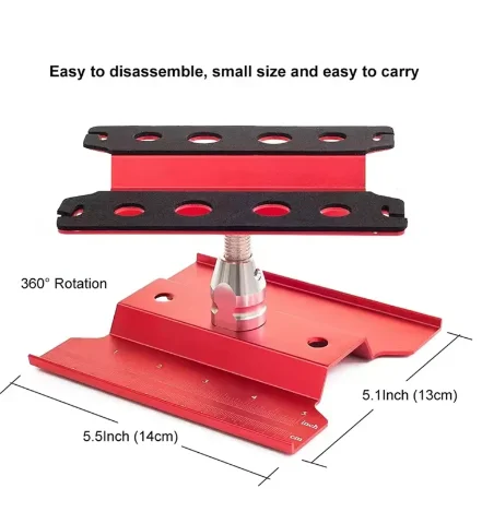 Metal Repair Station Work Stand Assembly Platform wTray for 1/10 1/8 1/12RC Car TRX-4 Axial SCX10 II RC Crawler Tamiya HSP Tools