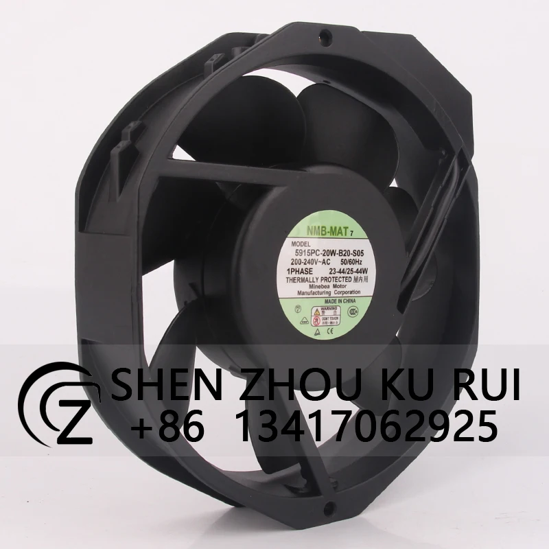 5915PC-20W-B20-S05 Case Cooling Fan for NMB AC230V 172X150X38MM 17CM 17238 Metal High Temperature Resistant Centrifugal