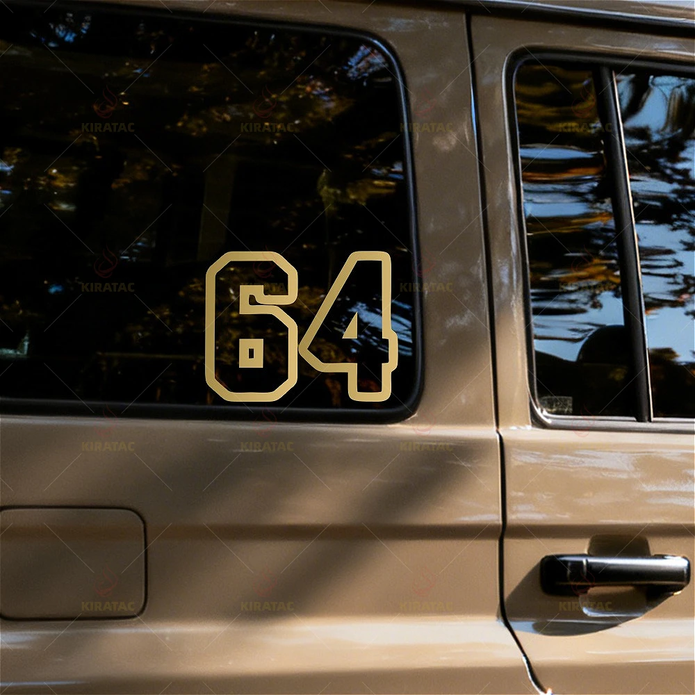 Autocollant numéro de voiture en or 0-9, 1 pièce, pour vitres avant de voiture, porte de coffre, carénage de moto, garde-boue, casque, réservoir de carburant, autocollants en vinyle de vélo