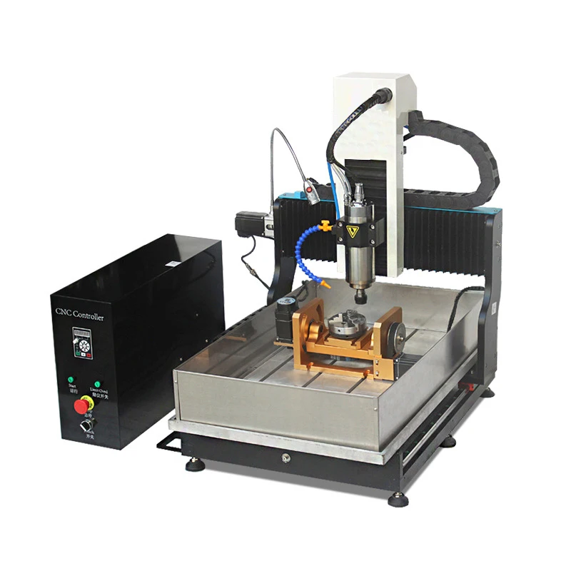 Small Five-axis CNC Engraving Machine CN6040F Handicrafts Seal Engraving Metal Fine Carving Milling Mouth