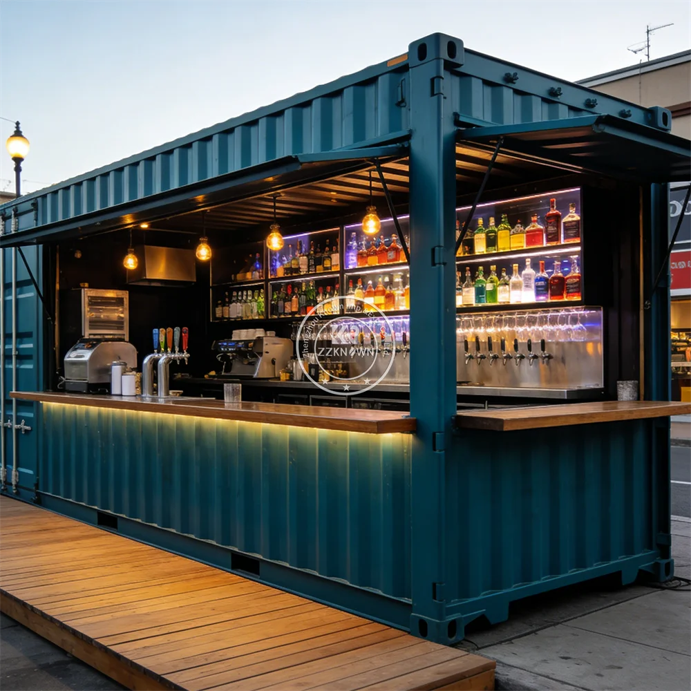 

Modular Portable Container Bar Container Restaurant Outdoor Ice Cream Dessert Coffee Shop Container Kiosk Fully Equipped