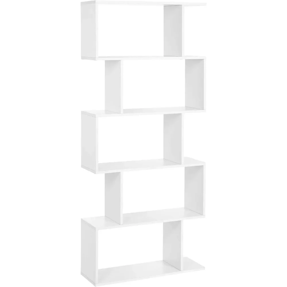 Wooden Bookcase, Display Shelf and Room Divider, Freestanding Decorative Storage Shelving