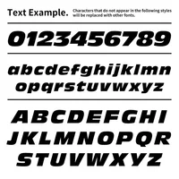 1PC Custom Motorcycle Stickers Waterproof Bold Letter Style DIY Fuel Tank Car Window Side Body Scooter Helmet Bike Vinyl Decals 2