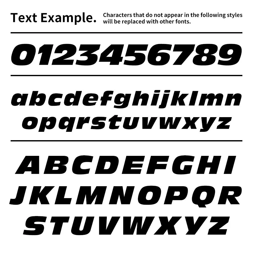 1PC Custom Motorcycle Stickers Waterproof Bold Letter Style DIY Fuel Tank Car Window Side Body Scooter Helmet Bike Vinyl Decals