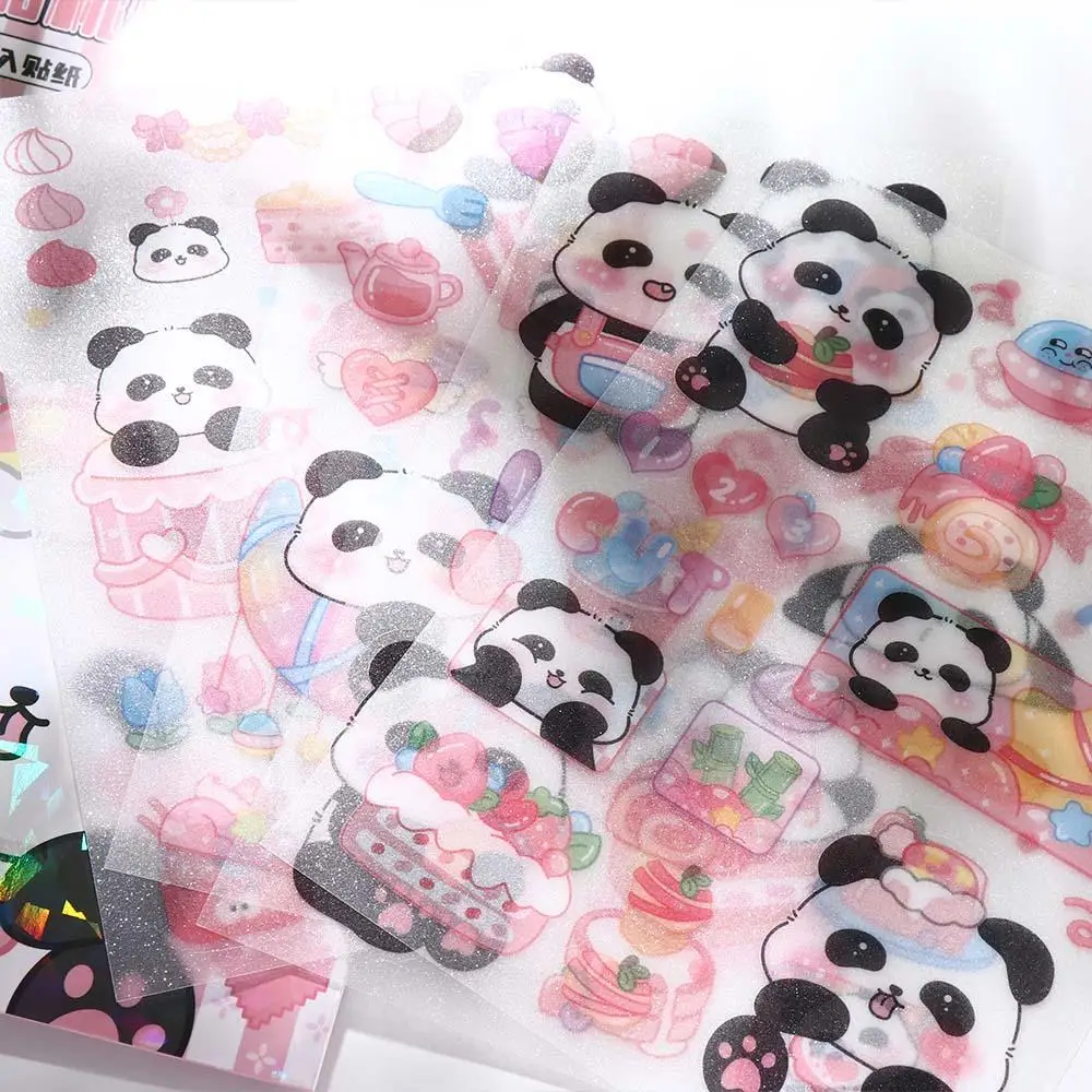 น่ารักตลก Kawaii Panda สติกเกอร์กระดาษแฟชั่นการ์ตูน Panda สติกเกอร์ DIY สร้างสรรค์สัตว์สติกเกอร์ตกแต่งเด็ก