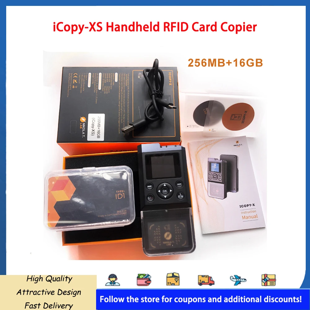 iCopy-X Handheld RFID Card Copier iCopy XS Proxmark3 PM3 EDC Access Control Card Reader Duplicator