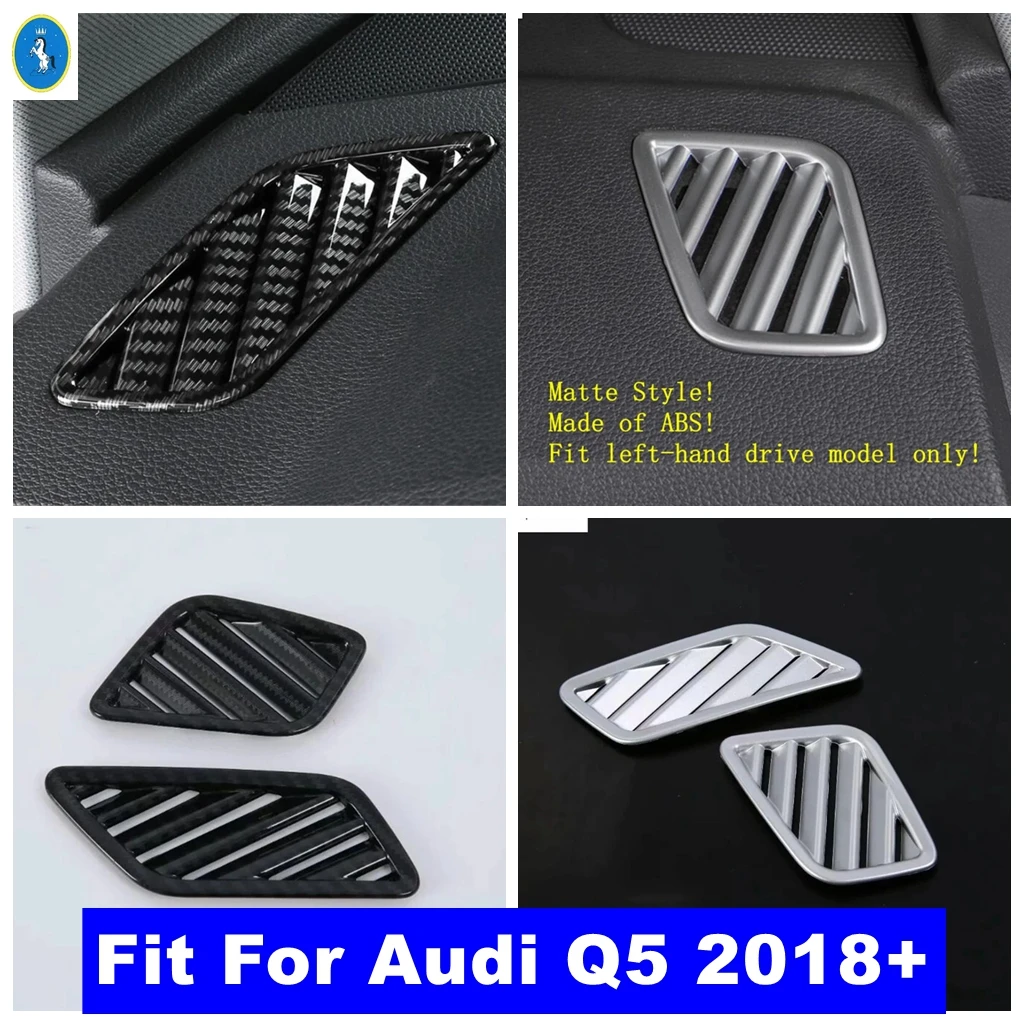 

ABS Auto Dashboard Front AC Air Conditioning Outlet Vents Frame Decor Sequins Cover Trim Accessories Fit For Audi Q5 2018 - 2023