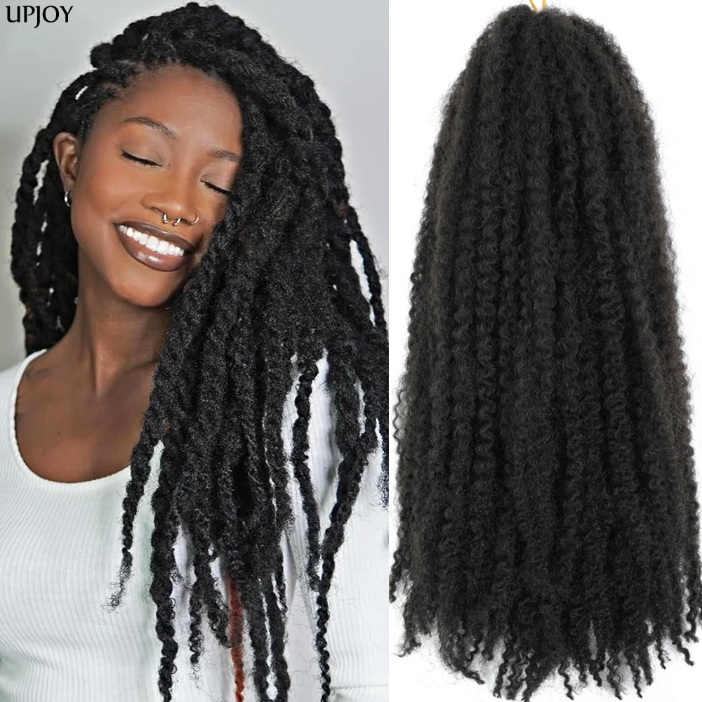 

Волосы Marley Twist Плетение волос 18 дюймов 1-6 упаковок Marley Twist Вязание крючком Волосы Marley Волосы для искусственных локонов Afro Kinky Curly Marley Braids