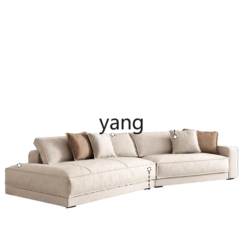 LMM,minimalist cat scratching cloth living room modern straight row tofu corner sofa