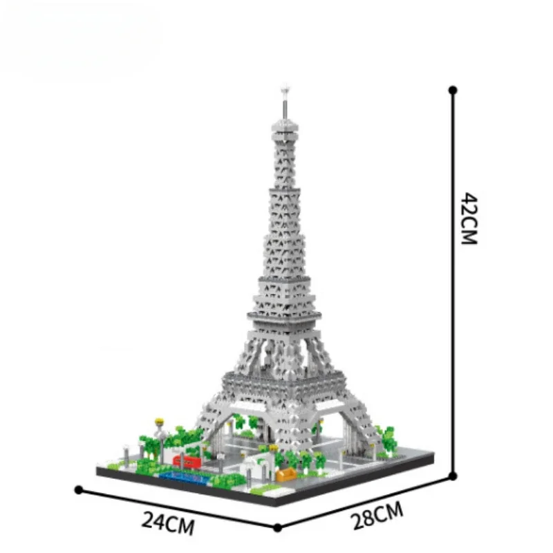 2025 New Craft Iconic French Splendour with Paris Eiffel Tower Micro Mini Building Blocks Toys Boys Toys