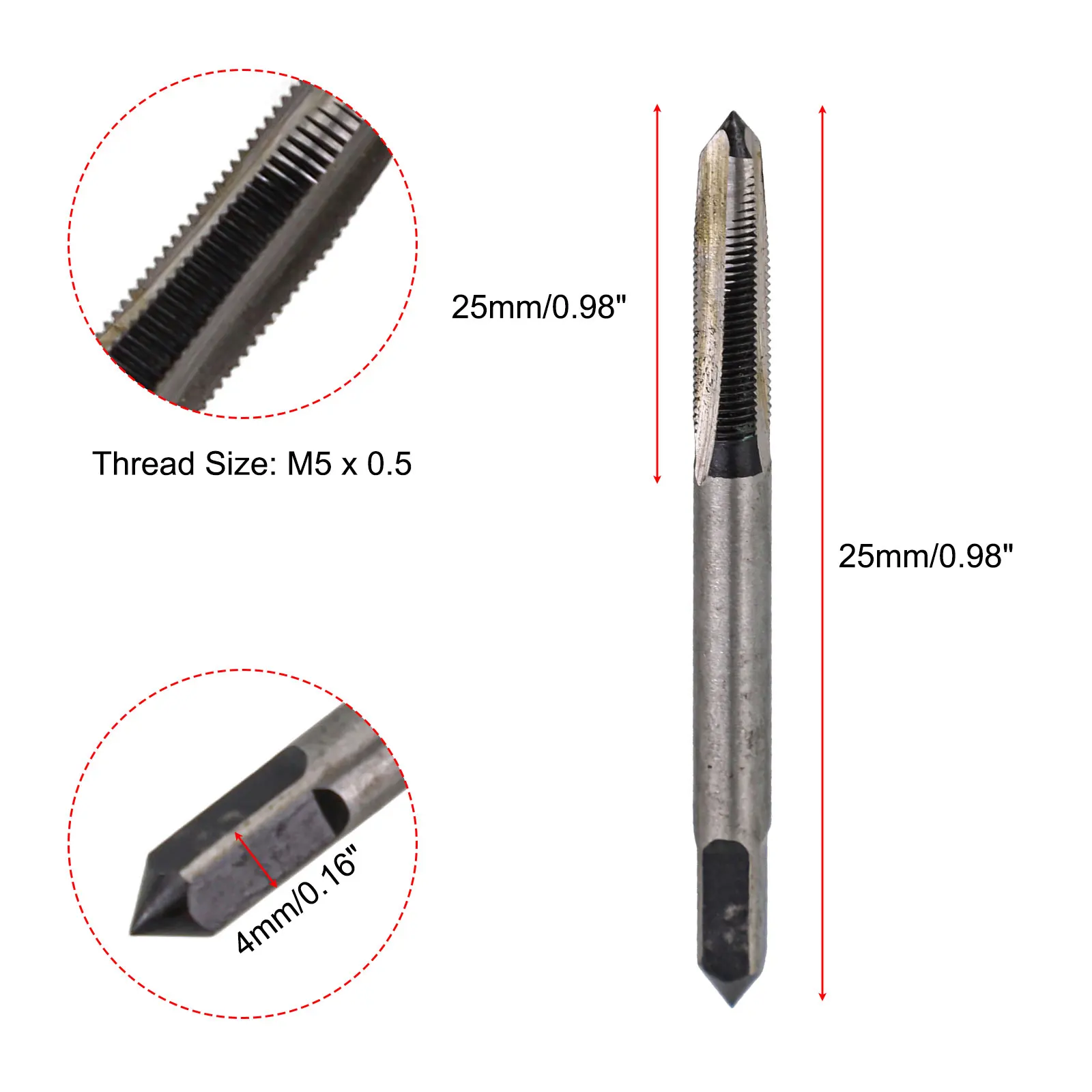 Para ferro para aço suave torneiras métricas conjunto torneiras para reethreading linhas danificadas bom desempenho de corte haste quadrada