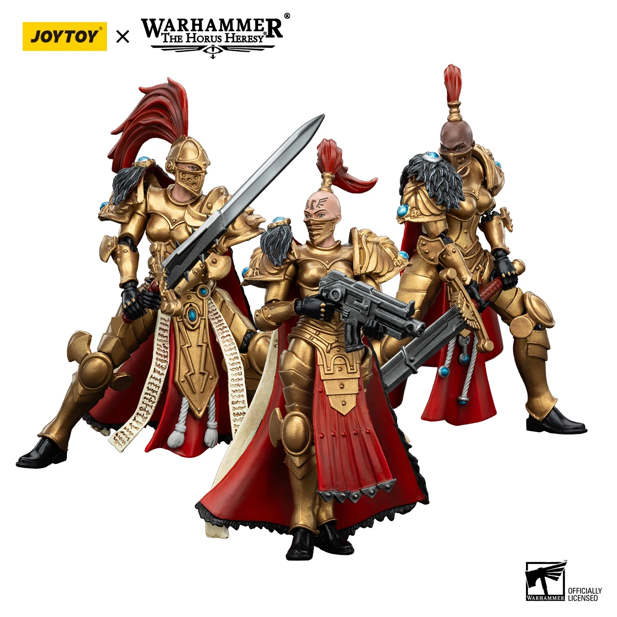 

JOYTOY Warhammer40K Action Figure 1/18 Sisters of Silence White Falcons Vigilator Cadre Mistress Anime Figures Toys