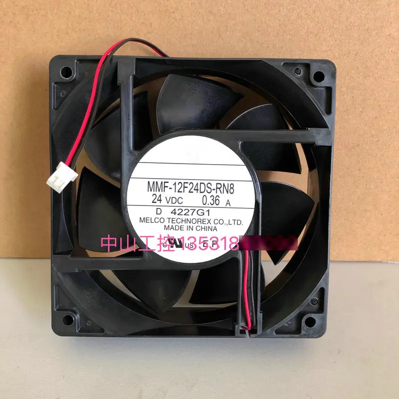 

New Cooling Fan for Inverter MMF-12F24DS-RN8 MMF-12D24DS-RNC MMF-12D24DS-RN8 MMF-12D24DS-RN3 DC24V 0.36A 120*120*38MM