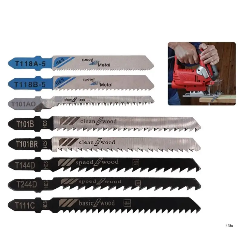 

70pcs/set Versatile T Shank Jigsaws Tool Kits Fine-toothed Jigsaws Blading Durable Suitable for Woodworking Curved Cuts