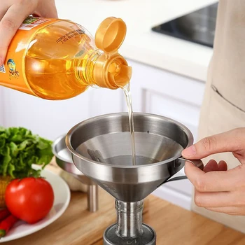 Stainless Steel Funnel Set 1
