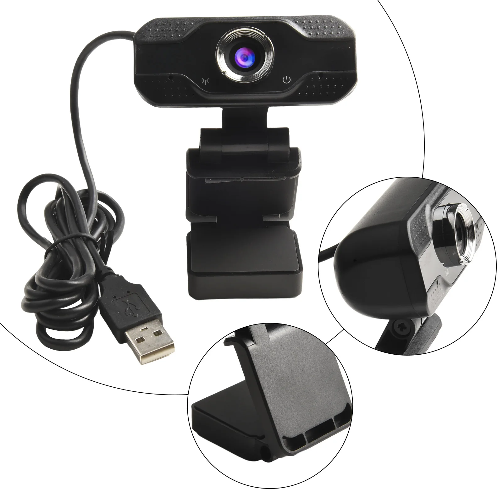 Professional HD Computer Webcam For Enhanced Video Conferencing And Streaming Video Surveillance Security Protection Tools