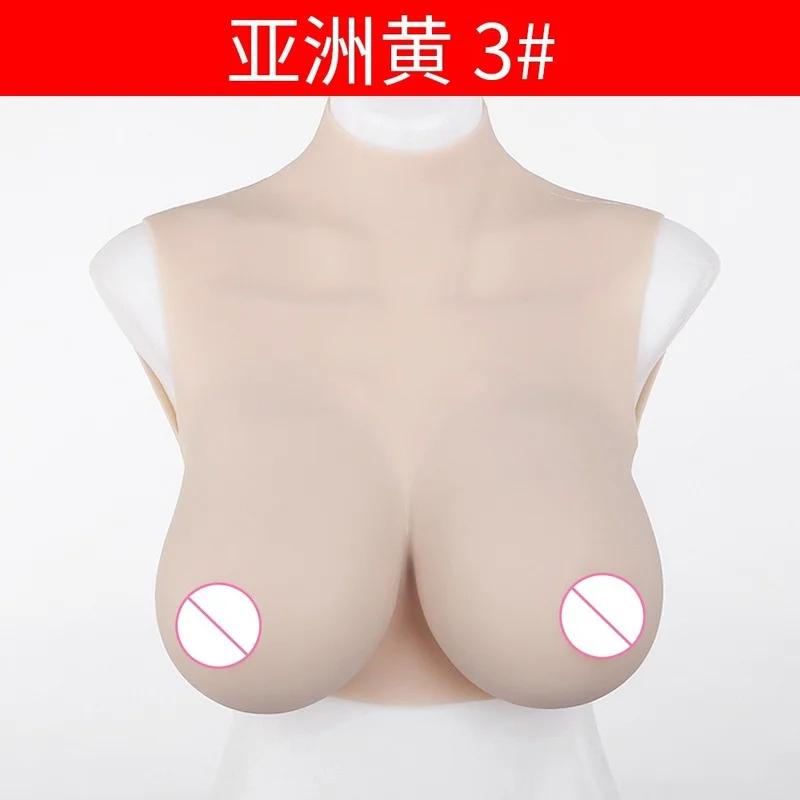 A-H Cup Silicone Fake Breasts High-necked Half-body Solid Fake Breasts Disguised Fake Mother Fake Breasts Liquid Fake Breasts