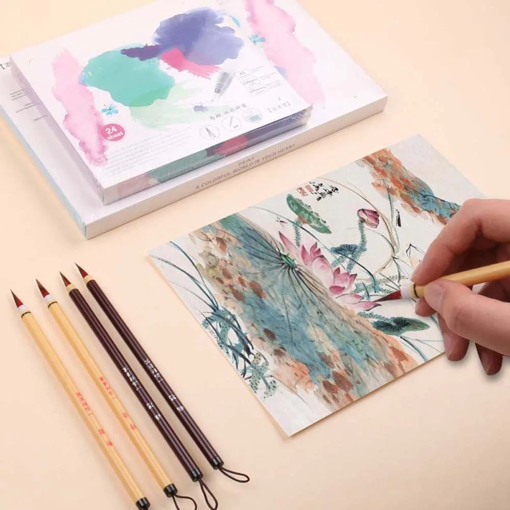 2 шт., китайская кисть с мягкими волосами, имитация кроличьей шерсти, легкая ручка для рисования для китайского пластика, 0,5 см, ручка с крючком, акварель