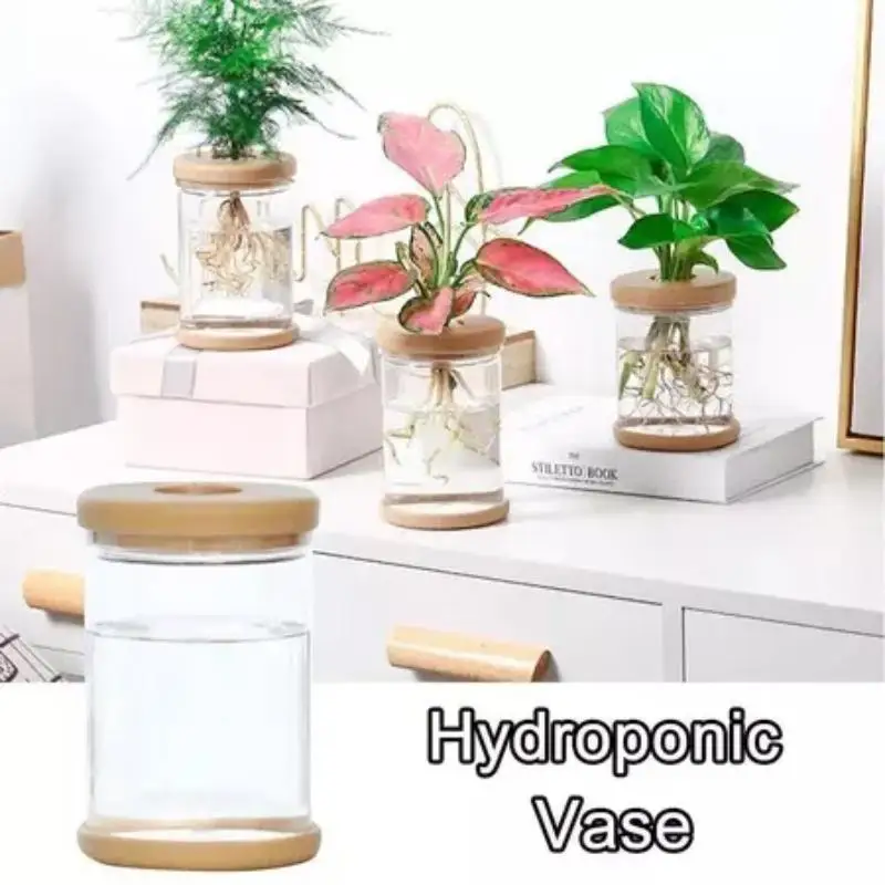 Nordic Plastic Hydroponic Vase Automatic Water Absorption Plant Pot Plastic Propagation Pot Desktop Flower Pot