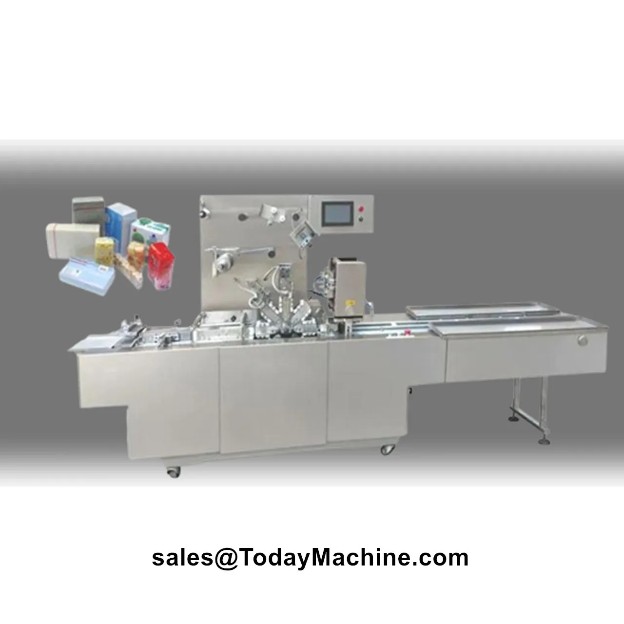 Automatic 3D Soap Box Cosmetic Box Transparent Film Cellophane Wrapping Machine