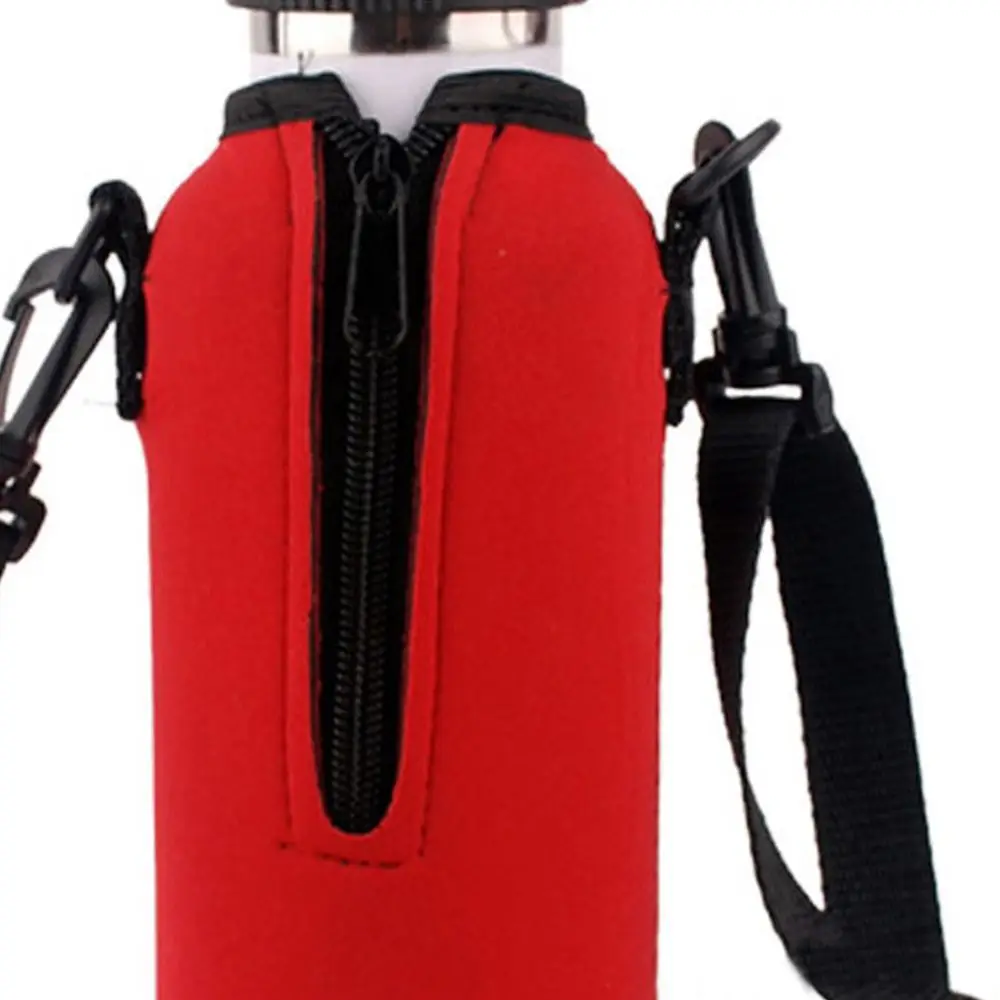 750ML Camping Insulated Neoprene Pouch Cover Bottle Pouch Water Bottle Carrier Shoulder Strap Bottle Holder Bag Pouch Cover view 5