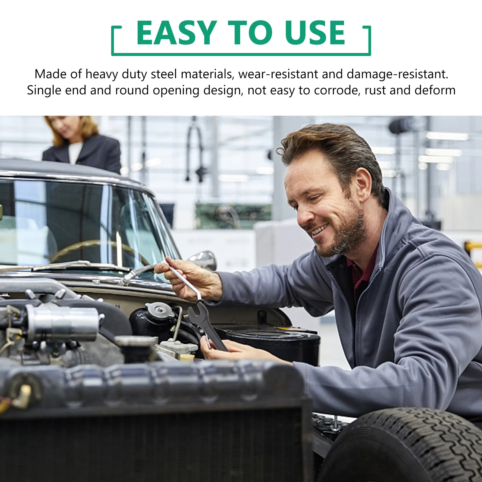 3 قطعة مفاتيح ربط ذات رأس واحد مفتوحة ومفكات فولاذية شديدة التحمل بتصميم مريح مجموعة أدوات يدوية مفتاح ربط برأس واحد