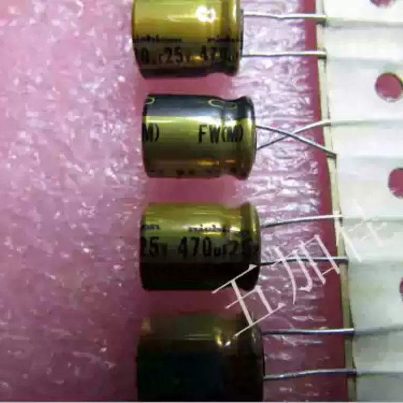 10-100pcs UFW1E471MPD1TD imported original FW 25V470UF 85 ℃ audio electrolytic capacitor 10X12.5