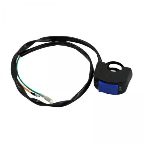 Motorcycle Handlebar Control Switch 7/8inch Blue Button Replacement Durable for Motorbike Scooter Motorcycles