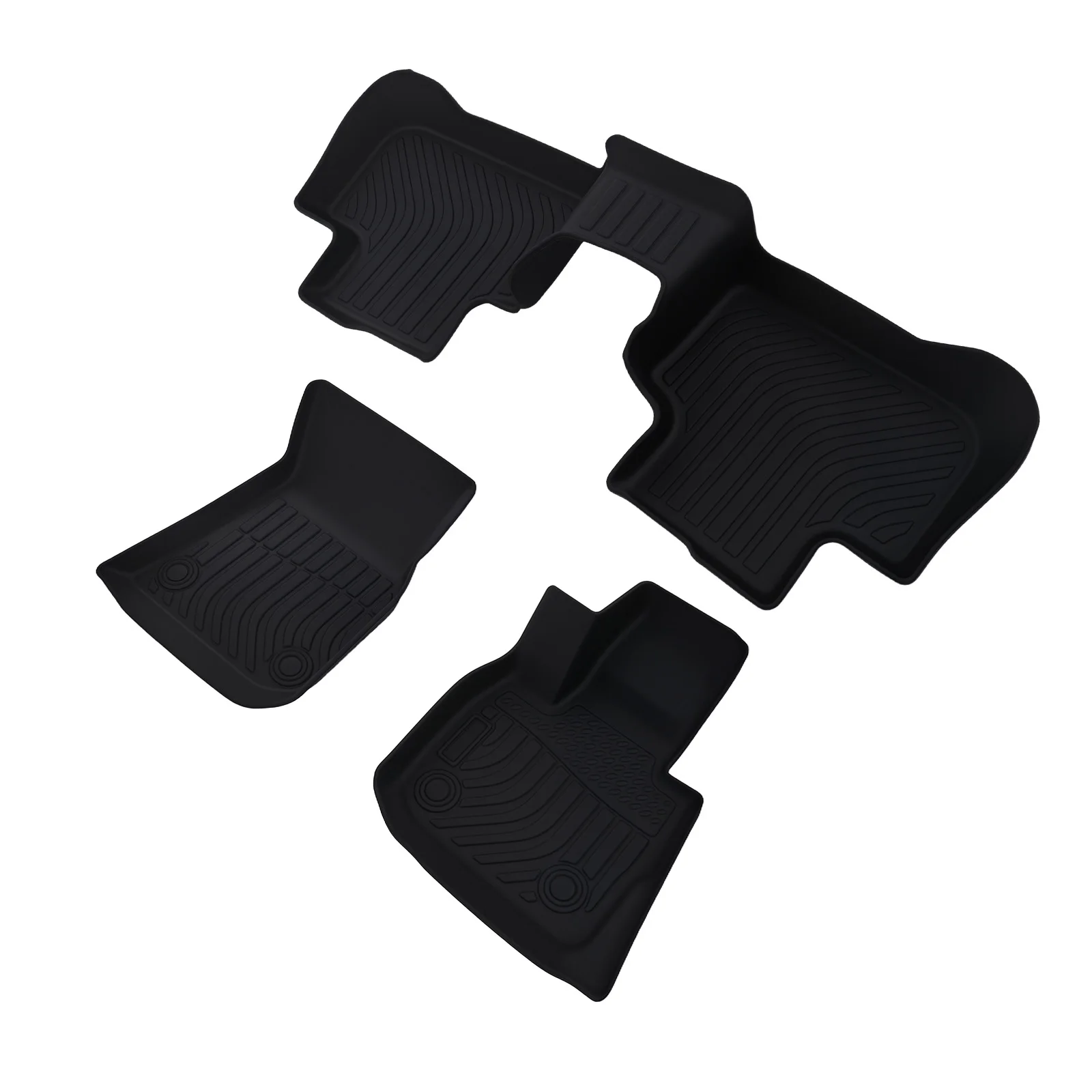 

Black Floor Mat Set for BMW X3/X4 2018-2024 TPE Rubber Easy Clean Waterproof