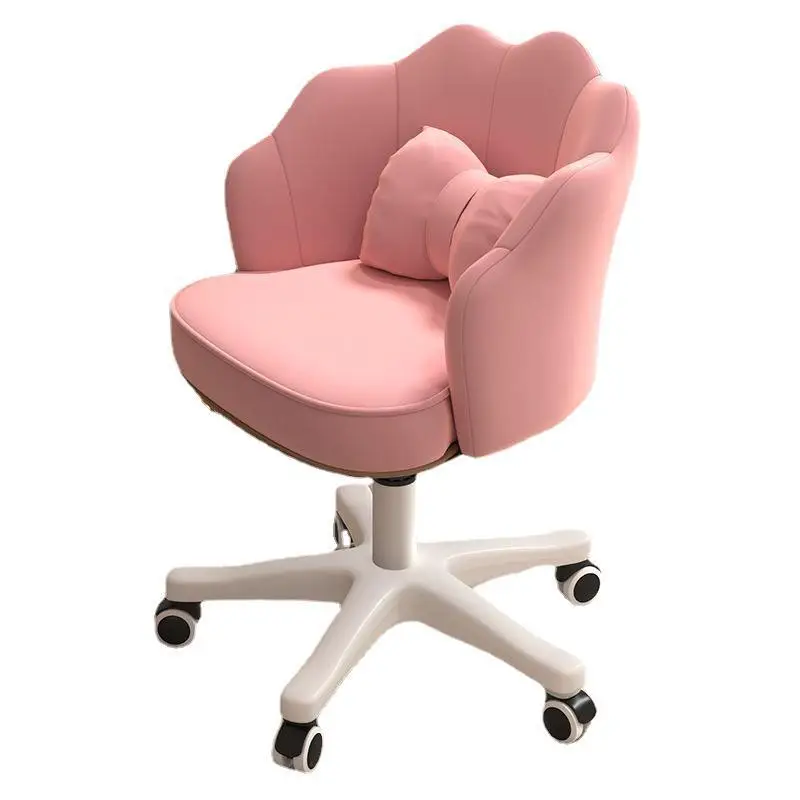 

Стул для макияжа, легкий роскошный стул для спальни для девочек, комод, домашняя сеть, красный стул со спинкой, простой стул с лепестками ногтей