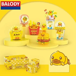 BALODY B.DUCK building block joint model assembled toy bread burger simulation  ornament Kawaii children's birthday gift