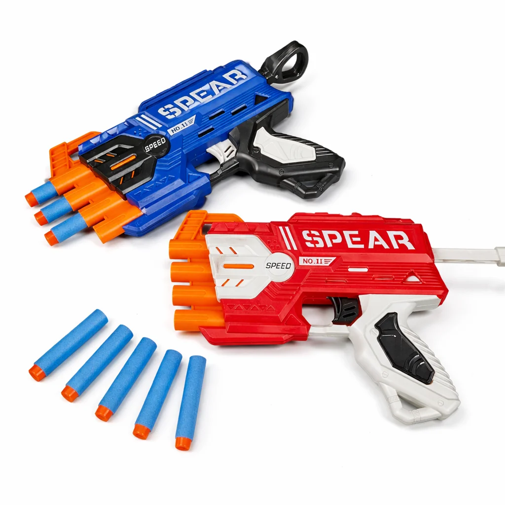 

Игровой набор: Бластер для стрельбы мягкими пулями из ЭВА-пены с мишенью, ручной пусковой механизм, интерактивная игра-стрелялка, подарок
