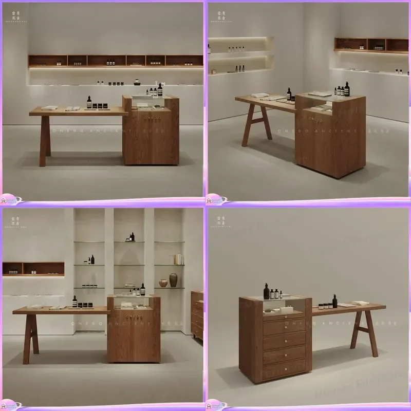 Solid Wood Shoe Cabinet Storage Organizer Entryway Bench with Shelves Modern Home Furniture Display Stand for Living Room