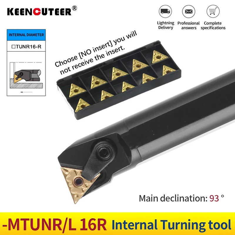 

-MTUNR16R S16Q-MTUNR16R S32T-MTUNR16R Triangle insert TNMG16 93 deg internal chamfering turning tool rod CNc lathe tool