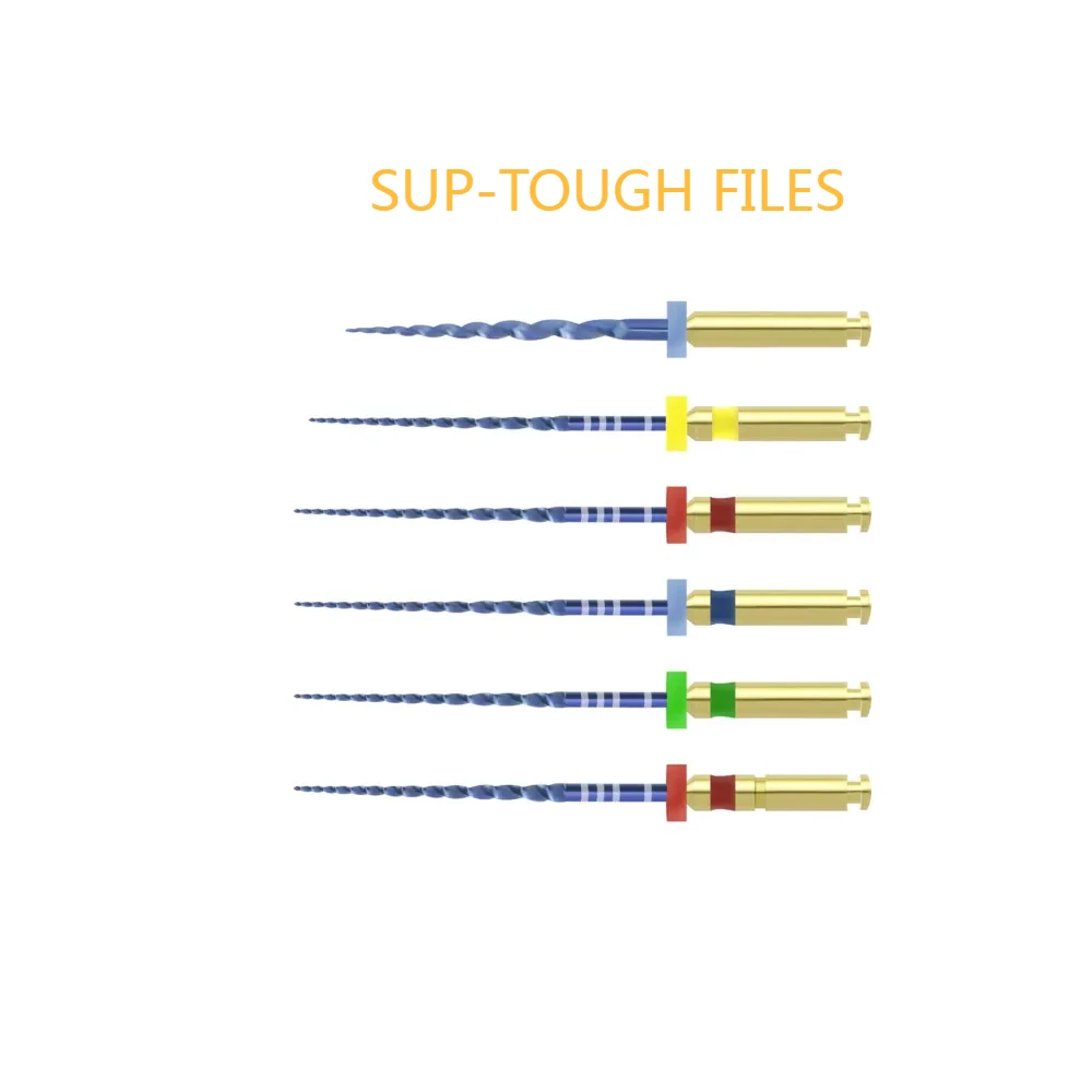 

6Pcs/10Boxes SUP TOUCH DENTAL File Endo Niti Heat Activated Endodontics Files 21mm 25mm 31mm Taper Root Canal Tools Engine Use